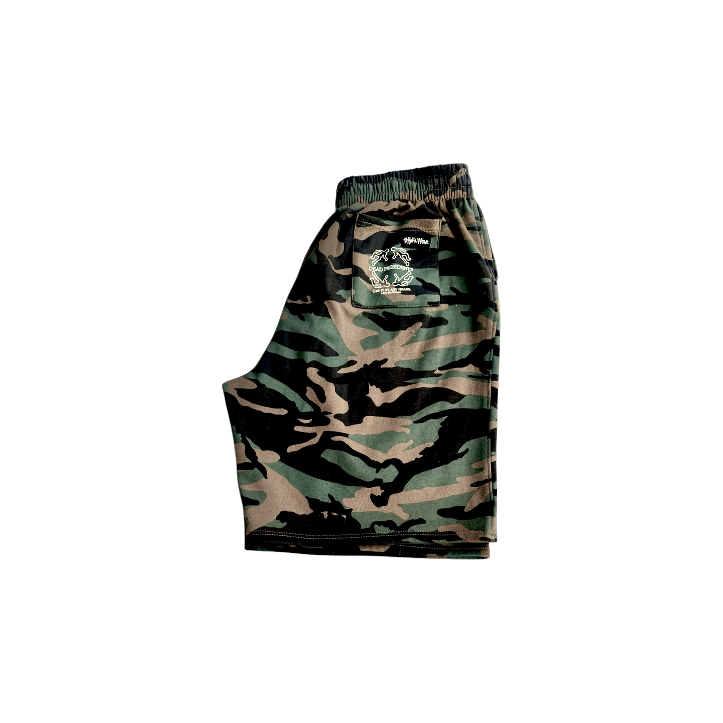 Presidents Cursive Camo Shorts